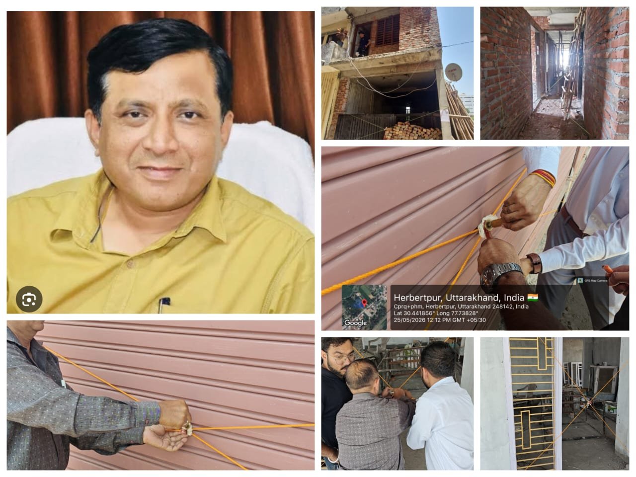 मसूरी विकास प्राधिकरण के उपाध्यक्ष बंशीधर तिवारी के दिशा-निर्देश में विकासनगर में व्यावसायिक निर्माणों पर भी कार्रवाई