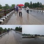 बारिश का कहर एप्रोच रोड पर, प्रेमनगर पुल पूरी तरह सुरक्षित